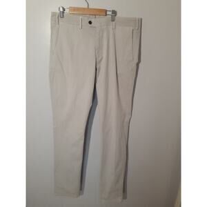 Peter Millar Crown Crafted Concorde Chino Pants Stone Stretch Men's Size 34x36